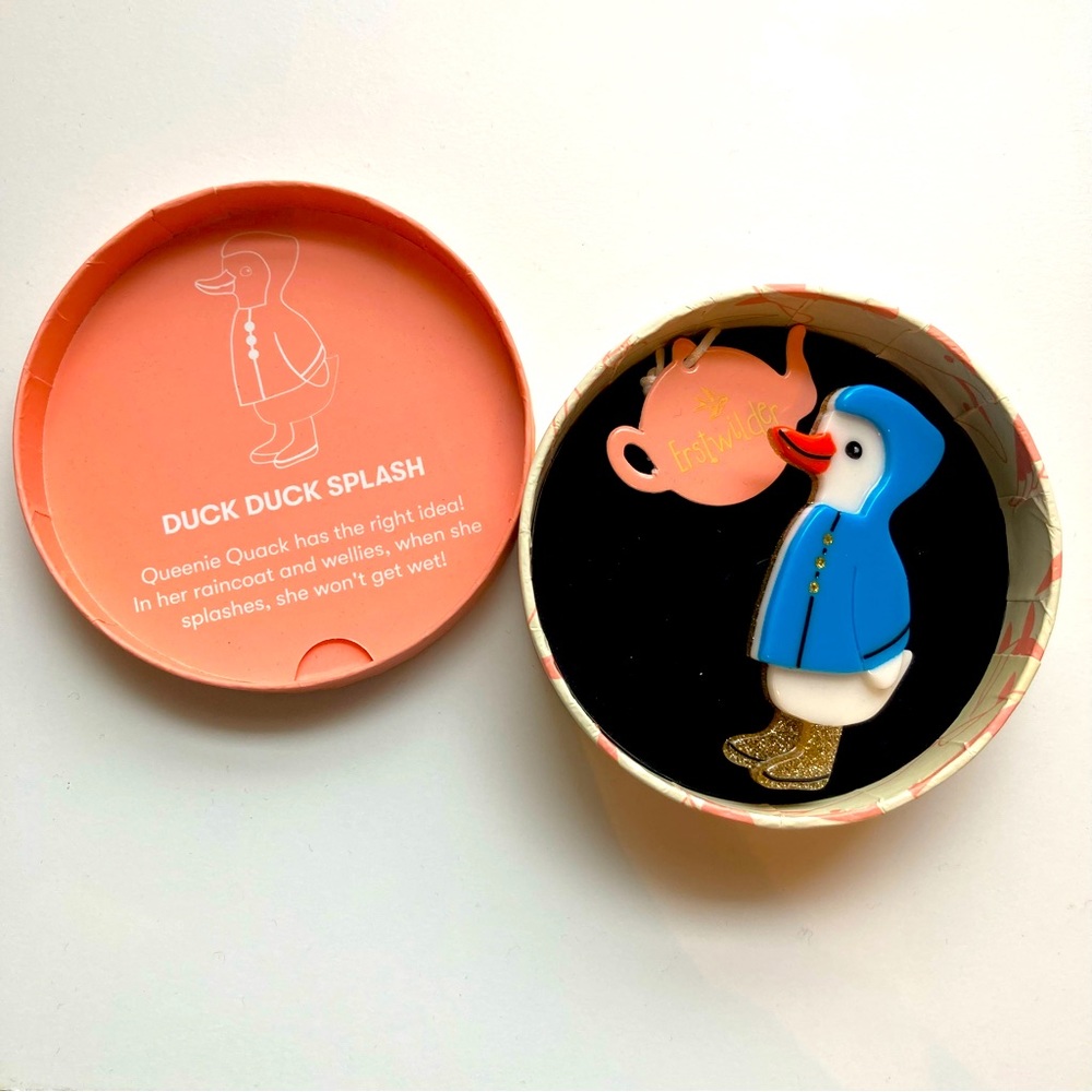Erstwilder Duck, Duck, Splash! Brooch (Fan Favorites 2023) NWT